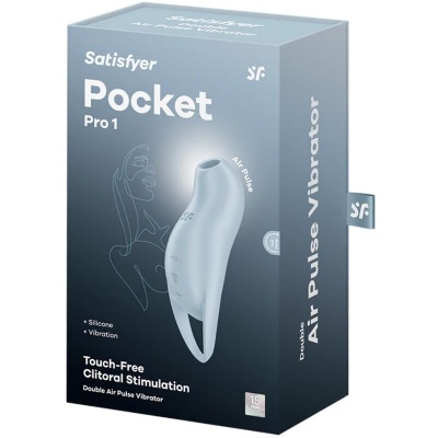Satisfyer Pocket Pro 1 Clitoral Stimulator Light Blue - image 5