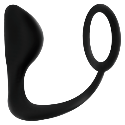 Anal Plug With Black Penis Ring