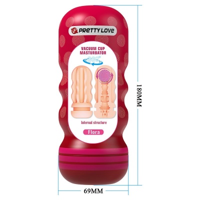 Pretty Love Flora Vagina Masturbator with Suction Cup - image 6