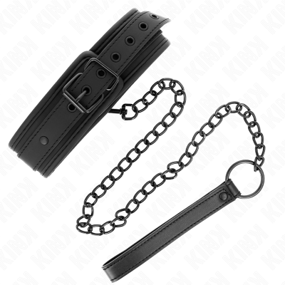Neoprene Bondage Collar Model 1 With Belt 78 CM Adjustable 37.5 X 49.5 - image 2