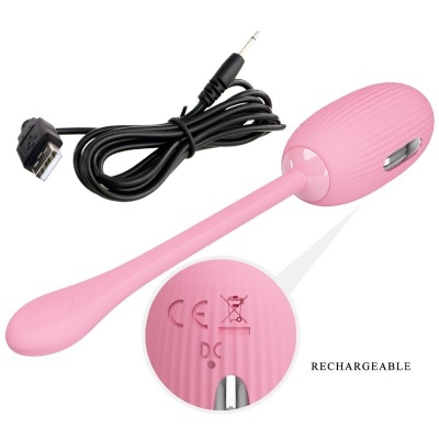 Pretty Love Doreen Pink Vibrating Egg Dual Cord - image 6