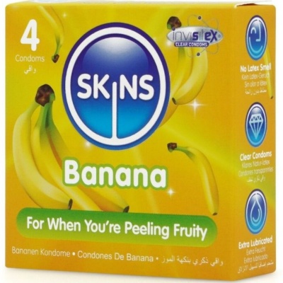 Skins Banana Premium Condoms 4 Units - image 2