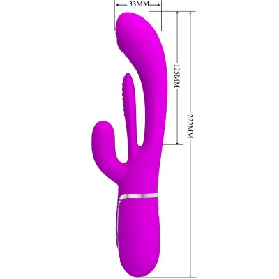 Pretty Love Shania Triple Rabbit Vibrator Pink - image 7