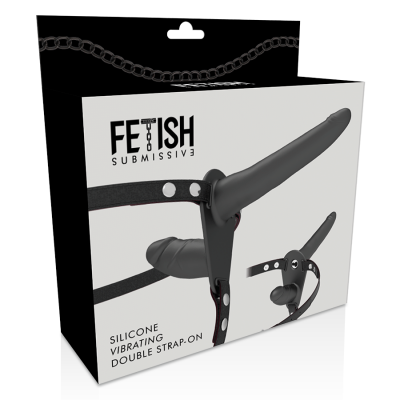 Fetish Submissive Double Penetration Black Vibrator - image 6