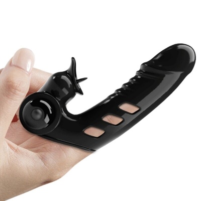 Pretty Love Corbin Black Vibrator Finger Cover - image 4