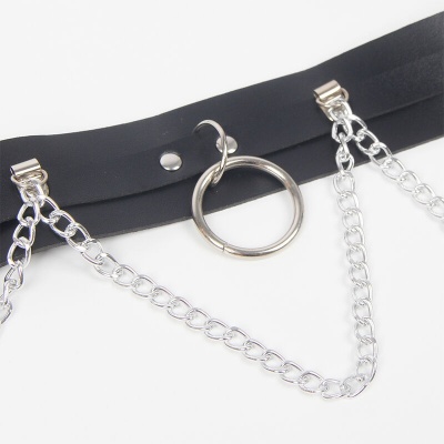 Subblime Leather Belt Garter Harness Rings - image 6