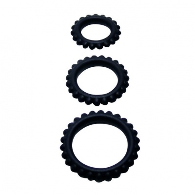 Baile Titan Cockring Set 3-Pack Black - image 3
