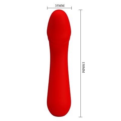 Pretty Love Cetus Rechargeable Vibrator Red - image 6