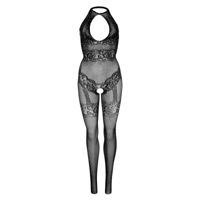 LEG AVENUE Seamless Fishnet Bodystocking BLACK - image 3