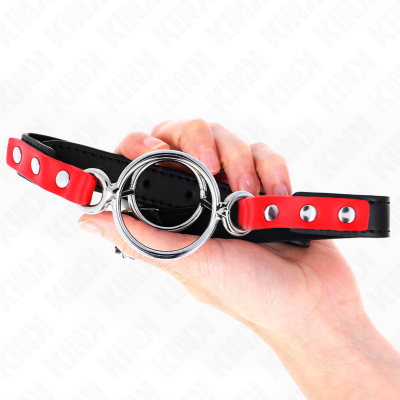 Kink Multi-Ring Gag, Red, 38x56cm - image 2
