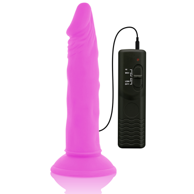 Diversia Flexible Vibrating Dildo Purple 23 CM - image 4
