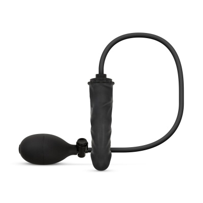 Anal Collection - Opblaasbare Dildo met Pomp 14,5 cm - Zwart Foto van Anal Collection - Opblaasbare Dildo met Pomp 14,5 cm - Zwart