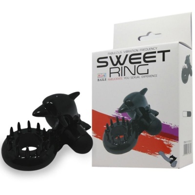 Baile Sweet Ring Ring With Clitoris Stimulator Dolphin - image 8