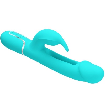 Pretty Love Kampas Rabbit Vibrator Tongue Aqua Green - image 6