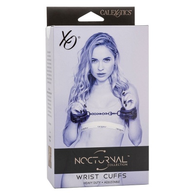 CALEXOTICS Nocturnal Leather Wrist Cuffs Adjustable Black - image 7