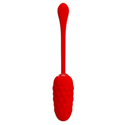 Pretty Love — Vibrating Egg With Red Rechargeable Marine Texture - image 6