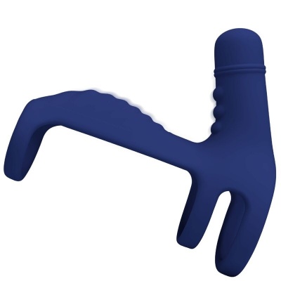 Pretty Love Elish Vibrating Ring with Extension Blue - image 2