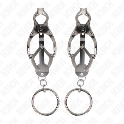 KINK O-Ring Japanese Clover Nipple Clamps Silver - image 2