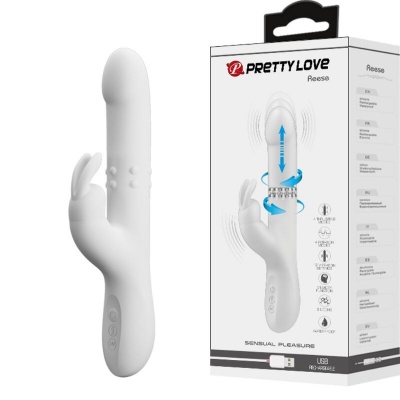 Pretty Love Reese Rabbit Vibrator with Rotation Silver - image 2