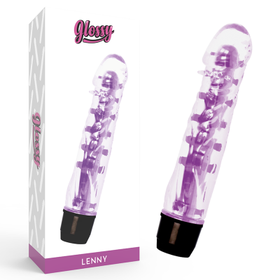 Glossy Lenny Purple Vibrator