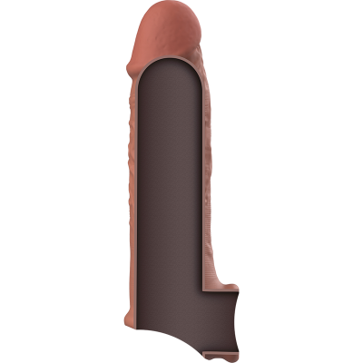 VirilXL Liquid Silicone Penis Extension V9, Brown - image 4