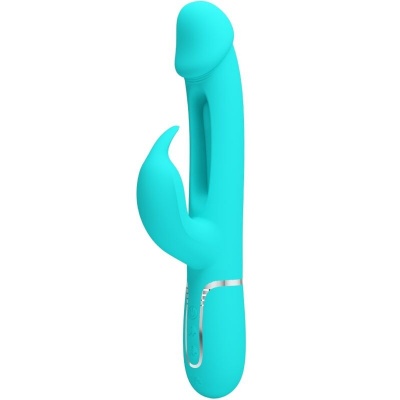 Pretty Love Kampas Rabbit Vibrator Tongue Aqua Green