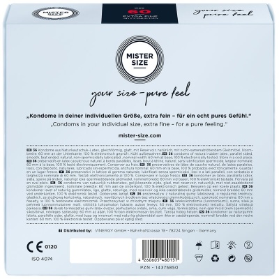 Mister Size 60mm Condoms 36 Pack - image 3