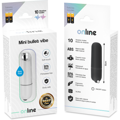 Online Mini Bullet Vibrator Silver - image 4