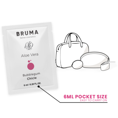 BRUMA - Aloe Vera Sliding Gel Bubblegum Flavor 6 ML - image 5
