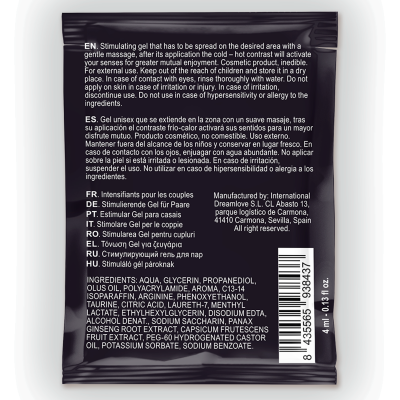 Spartan Male Enhancer 4ml - Hot-Cold Vegan Gel - image 2