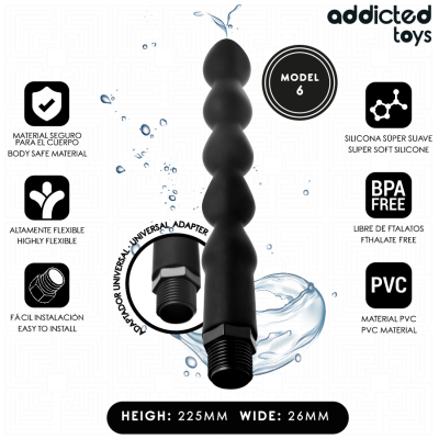 Addicted Toys Anal Cleaner Universal Adapter 6
