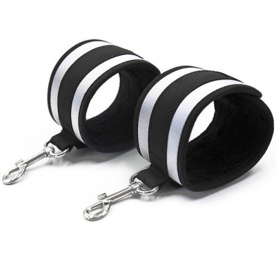 Ohmama Fetish Grey Wrist Cuffs - image 1