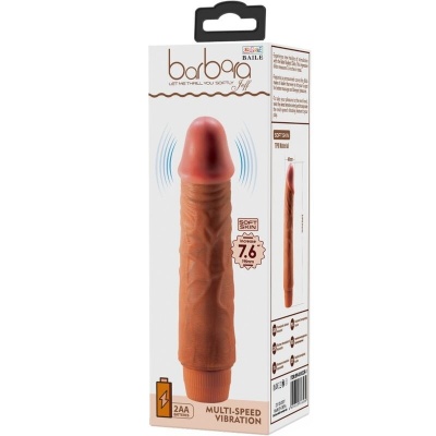 Baile Jeff Realistic Vibrator 19.5 CM Mulatto - image 6