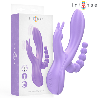 Intense Miko Triple Vibrator Rabbit Purple