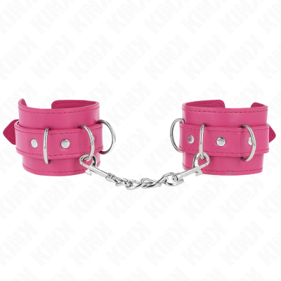 Kink 3 D-Ring Wrist Restraints, Pink - image 2