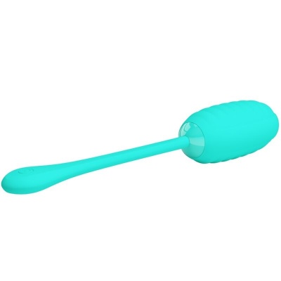 Pretty Love — Kirk Rechargeable Vibrating Egg Aqua Green - image 5