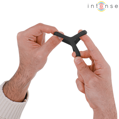 Intense Carson Double Silicone Penis Ring Black Model 4 - image 3