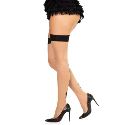 Leg Avenue 1963 Spandex Backseam Stockings Black - image 3