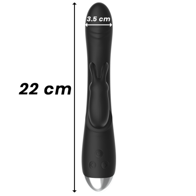 Black&Silver DJ Adam Rabbit Vibrator Black - image 8