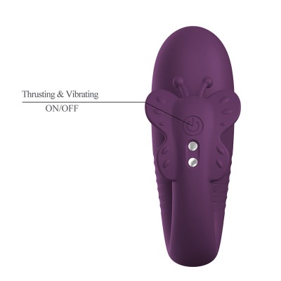 Pretty Love Klay Thrusting Egg Vibrator - Purple - image 6