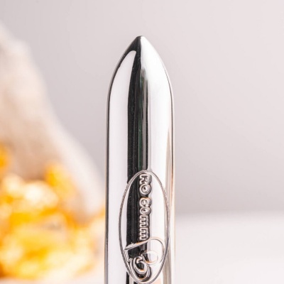 Rocks-Off Ro-80 Chrome Vibrating Bullet Silver - image 2