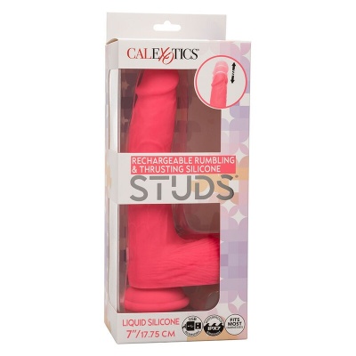 Calexotics Studs Realistic Vibrator Pink 17.75cm - image 10