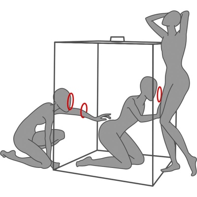 Secret Dome Kink Club Scandale Cabin Black Red - image 7