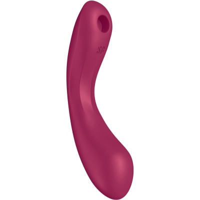 Satisfyer Curvy Trinity 1 Air Pulse Vibrator Red - image 2