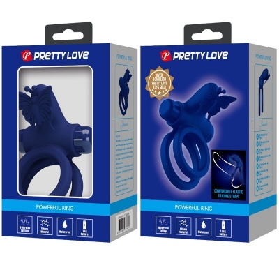 Pretty Love Jamele Double Ring with Butterfly Stimulator - image 10