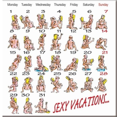 Diverty Sex Kama Sutra Magnet 5cm