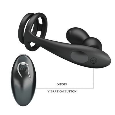 Mr Play Anal Plug & Penis Ring Vibrator - image 5
