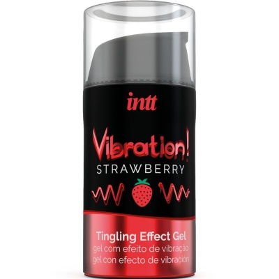 INTT Vibration Strawberry Intimate Stimulant Gel 15ml - image 1