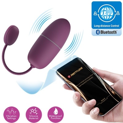Pretty Love Nymph Vibrating Egg App Controlled Purple