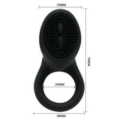 Pretty Love Cobra Vibrator Ring Black - image 5